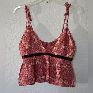 For Love & Lemons | Paisley Crop Top Sz L